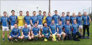  ??  ?? The Wicklow team who played against Carlow in Bray. A reshuffled pack fell heavily to Meath in Navan.s