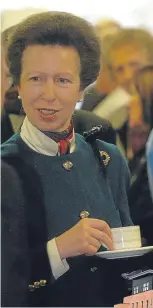  ??  ?? ■ The Princess Royal was visiting Shotts as part of her charity work.