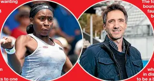  ?? STUFF, PHOTOSPORT ?? ASB Classic director Nicolas Lamperin has already attracted world No 12 Coco Gauff to Auckland’s January tournament.