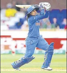  ?? GETTY ?? Mithali Raj scored 66 off 82 balls in the second ODI.