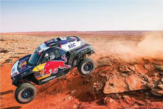  ?? EFE ?? Carlos Sainz y Lucas Cruz se han perdido ya dos veces en esta edición del Dakar