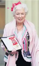  ??  ?? June Whitfield after she was made a dame in 2017