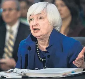  ?? BRENDAN SMIALOWSKI / AFP ?? Janet Yellen, presidenta de la Reserva Federal