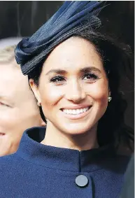  ?? ALASTAIR GRANT / WPA POOL / GETTY IMAGES ?? Meghan, Duchess of Sussex, returned to St. George’s Chapel for the first time since her own wedding in May.