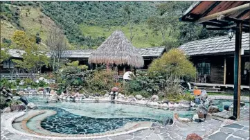  ?? CAITLIN E. O’CONNER/TAMPA BAY TIMES PHOTOS ?? Thermal pools are steps away from hotel room doors at the Hotel Termas de Papallacta in Papallacta, Ecuador.