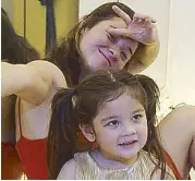  ??  ?? Top: Ellie, who’s turning five years old in November, with her father Jake Ejercito and (above) with her mom Andi Eigenmann.