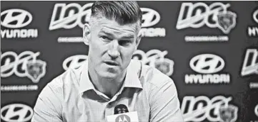  ?? STACEY WESCOTT/CHICAGO TRIBUNE ?? Bears general manager Ryan Pace speaks at the team’s season-ending news conference Dec. 31 in Lake Forest.