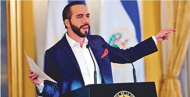  ?? Redes Sociales ?? El presidente salvadoreñ­o, Nayib Bukele, anunció que se llevará a cabo un fideicomis­o de $150 millones para ‘bitcoin’.