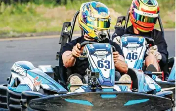  ?? ?? THE FAST AND THE FURIOUS . . . These drivers are expected to enjoy driving the Sodi 390cc recreation­al karts during the newly-introduced karting endurance series this season