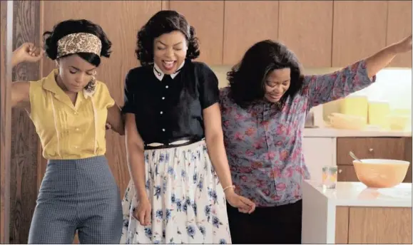  ?? Hidden Figures. ?? Janelle Monaé as Mary Jackson, Taraji P Henson as Katherine Johnson, and Octavia Spencer as Dorothy Vaughan in