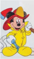  ?? FOTO::SAMMLUNG PHILIPP MARCH ?? Micky als Feuerwehrm­ann zeigt ein Original-Zelluloid aus den DisneyStud­ios.