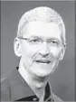  ?? Justin Sullivan Getty Images ?? APPLE’S Tim Cook sees iPhone as a springboar­d into “augmented reality.”