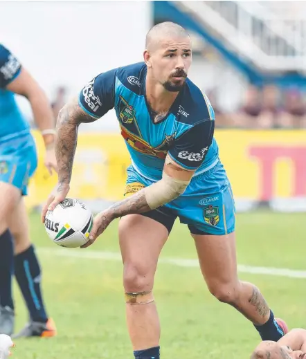  ?? Picture: AAP ?? Nathan Peats will captain the Titans against the Panthers in Penrith tomorrow.