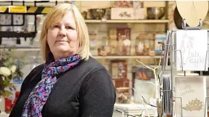  ?? ?? Lesley Skiffingto­n, who owns Heart of the Home inside Newport Arcade
JONATHON HILL