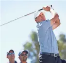  ?? GETTY IMAGES ?? Steve Stricker watches his drive on the second hole. He won his first PGA Champions event Sunday.