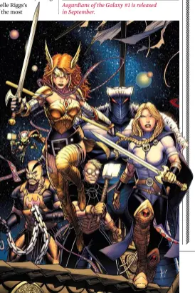  ??  ?? Angela leads the Asgardians of the Galaxy into battle.