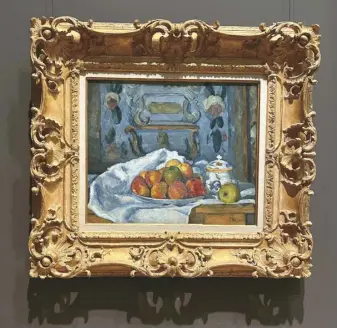  ?? ?? 法國畫家塞尚的「一盤蘋果」。
（作者李逸萍／攝影）