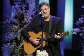  ?? MARK HUMPHREY — THE ASSOCIATED PRESS ?? The country music star made the comments earlier this week of before a benefit concert for the Country Music Hall of Fame in New York where he shared the stage with Emmylou Harris, Maren Morris, and Kesha.