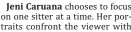  ?? ?? Jeni Caruana chooses to focus on one sitter at a time. Her portraits confront the viewer with