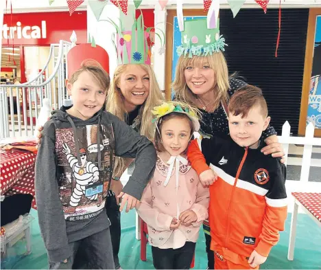  ??  ?? THE manager of Dundee’s Wellgate said an Easter school holiday craft event has been a big success.
The sessions — hosted by Red i Design — were held on the second floor of the shopping centre during the first week of the school holidays.
Centre...