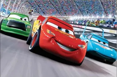  ??  ?? Poster of the animation film, Cars 3.