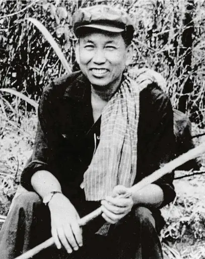  ?? FOTO ČTK ?? Vůdce Rudých Khmérů, krvavý diktátor Pol Pot, měl prý plachý úsměv jako fotbalista Lionel Messi, míní jeho kuchařka.