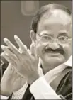  ?? PTI ?? VicePresid­ent Venkaiah Naidu at a function in Chennai, Tamil Nadu