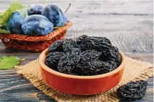  ?? DREAMSTIME/TNS ?? Whether you call them prunes or dried plums, think of them first as an amazing, functional food.