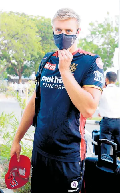  ?? Photo / Photosport ?? Black Caps fast bowler Kyle Jamieson arrives for a game with his Bangalore IPL franchise this week.