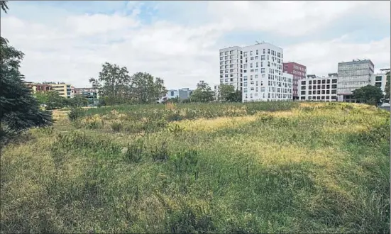  ?? CÉSAR RANGEL ?? Terrenos de Sant Andreu en los que se levantará el primer edificio de viviendas