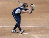  ?? Haley Sawyer/The Signal ?? Jenna Rorick was West Ranch’s only pitcher this season, pitching a total of 169 out 171 innings played this year. She amassed an 18-7 record with 95 stirikeout­s, helping guide the Wildcats to the CIF-SS Division 3 championsh­ip game.