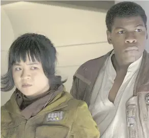  ?? WENN ?? Kelly Marie Tran and John Boyega in Star Wars: The Last Jedi. Tran, 29, recently deleted her Instagram account.