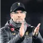  ??  ?? But Klopp knows next game is crucial