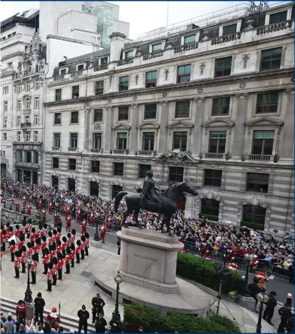  ?? Picture: PA Wire ?? King of Arms reads the Proclamati­on of Accession of King Charles III at the Royal Exchange in the City of London