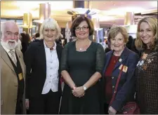  ??  ?? Martin Enright, MEP Marian Harkin, Belgian Ambassador Helena Nolan, Maura McTigue, Jenny McCudden