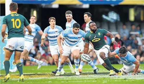  ?? Picture: Steve Haag/Getty Images ?? Tendai Mtawarira of SA during the Rugby Championsh­ip match against Argentina at Jonsson Kings Park in Durban yesterday