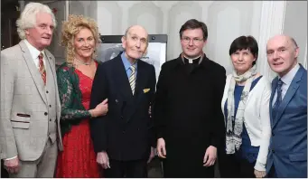  ??  ?? Michael and Mary Halligan, Raymond Dempsey, Fr. Paul Murphy, Dolores McGovern and Brian O’Brien