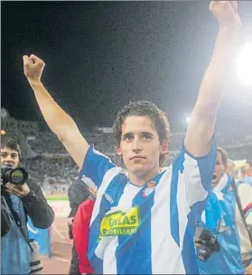  ?? FOTO: PERE PUNTÍ ?? Ferran Corominas, el héroe de la permanenci­a del Espanyol en el curso 2005/06