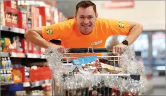  ??  ?? Pictured at the launch of Lidl’s Trolley Dash is David Gillick, Irish Internatio­nal Track and Field Athlete and Lidl Ambassador