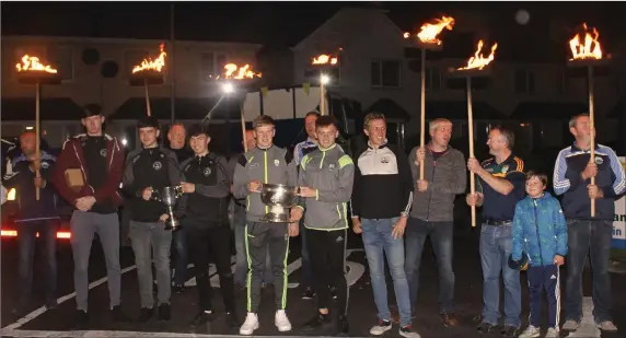  ??  ?? Firies GAA club alight with pride as the visiting All-Ireland minor champions visited the club during the weekend.