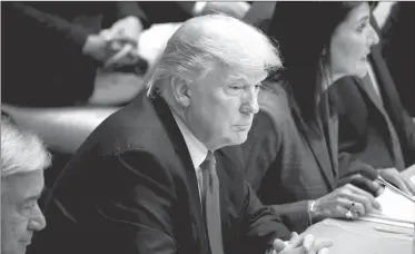  ??  ?? TRUMP. Podría cortar el apoyo de su país a la ONU.