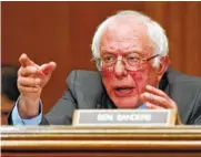  ?? ASSOCIATED PRESS FILE PHOTO ?? Sen. Bernie Sanders, I-Vt., is supposed to headline a prounion rally at Nissan’s Mississipp­i assembly plant. A workplace safety agency wants to fine Nissan $21,000, saying its Mississipp­i plant didn’t correctly train a maintenanc­e worker who lost three...