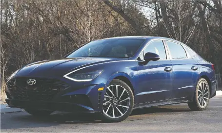  ?? PHOTOS: CHRIS BALCERAK/DRIVING ?? The new 2020 Hyundai Sonata is a thing of beauty, inside and out. And it has “gee-whiz tech,” David Booth writes.