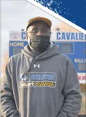  ?? STAFF PHOTO BY MICHAEL REID ?? Robert Gross, who has been taking care of the Calvert High School athletic department’s facilities since 1974, said he still loves his job.
