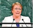  ??  ?? Michelle Bachelet