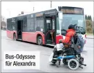  ?? ?? Bus-odyssee für Alexandra