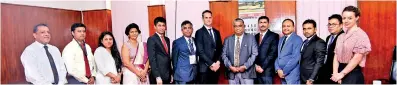  ??  ?? Zarrjun Aboobucker of Health, Nutrition and Indigenous Medicine Ministry, N.S. Piraveenra­j of Adinstrume­nts/delmege Forsyth, Varsha Bhosle of NZTE, Cherryl Rodrigo of Ceylon Chamber of Commerce, Sreedhar Venkatram of NZTE, Col Parthasara­thy of Medtech...