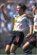  ?? FILE PHOTO ?? Eric Wynalda scored the first goal in MLS history late in the second half April 6, 1996, in a 1-0Clash victory vs. DC United.