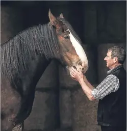  ??  ?? Collessie Jennifer and Fife-breeder Ronnie Black.