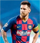  ??  ?? Barcelona’s Lionel Messi in this file photo.